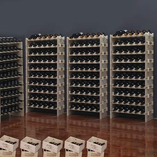 fdjamy Wine Rack 60 Bottles Natural Color 1