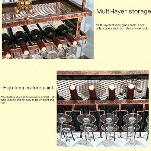 SENNIAN Inverted Wine Glass Ceiling Holder Rack