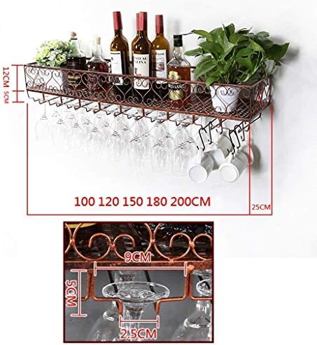 Wall-Mounted Metal Wine Rack for Storage and Organization