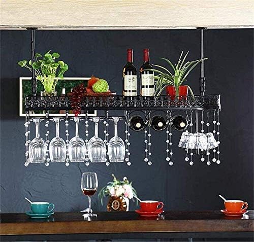 Functional Wall-Mounted Wine Rack with Glass Holder Shelf