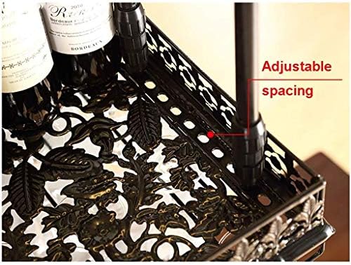 LUCEAE Wall-Mounted Wine Rack 100x35cm Brass Frame