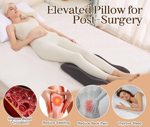 ZYODUOB Leg Pillow with Memory Foam and Washable Cover