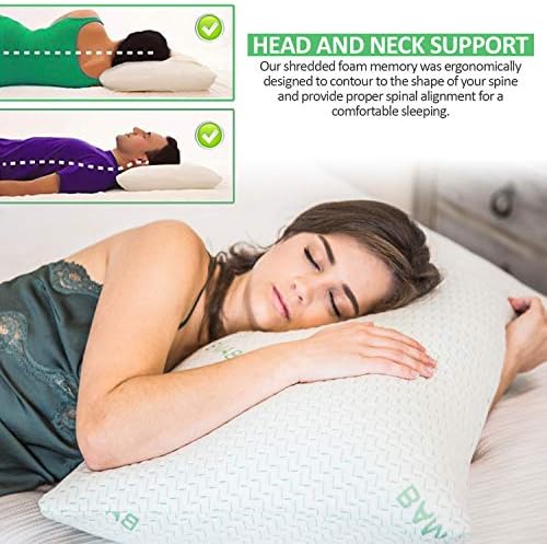 Elif Home Goods Queen Size Bamboo Rayon Pillow Set