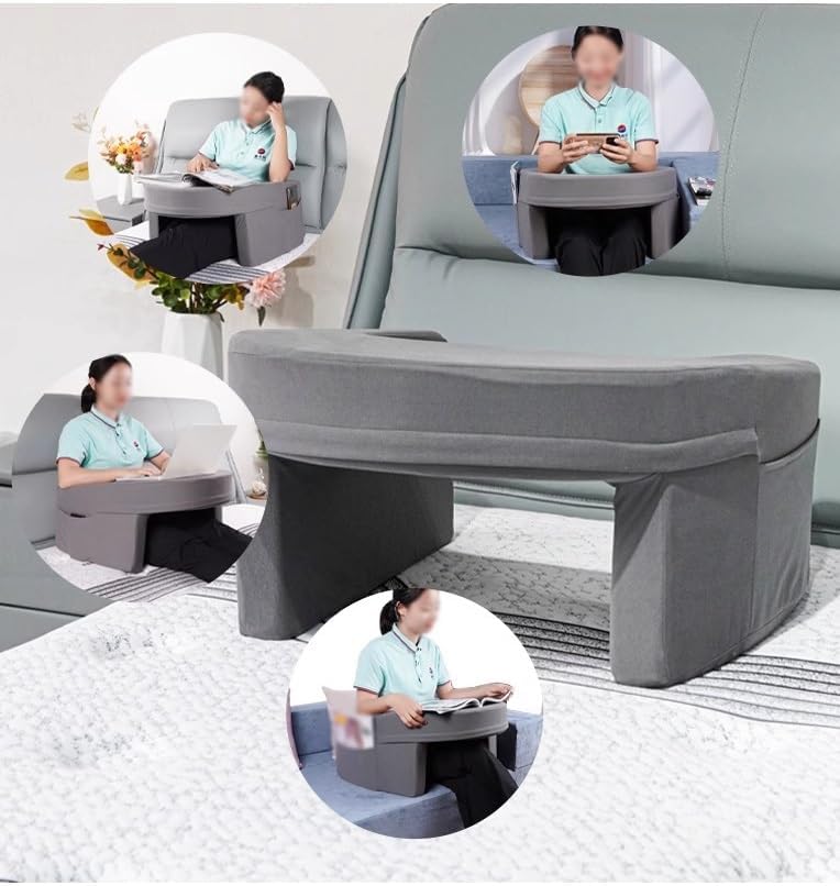 Ergonomic Memory Foam Reading Pillow with Side Pocket
