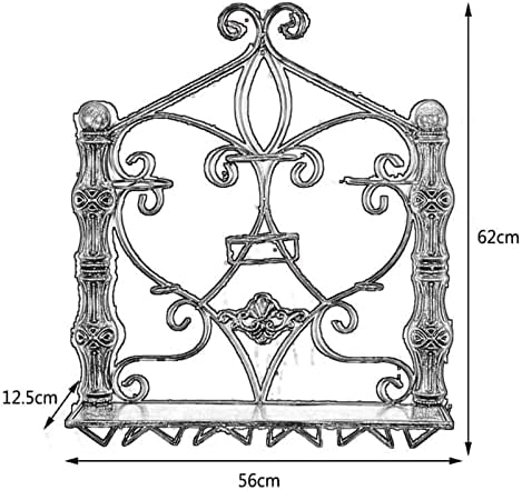 ALDEPO Wine Rack Wrought Iron Display Shelf Black
