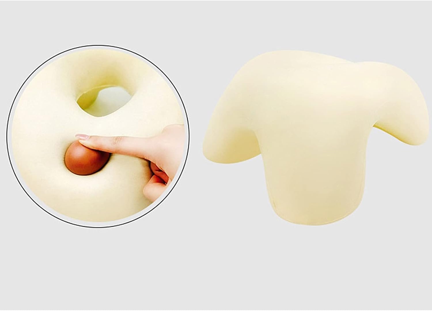 TEMKIN Cervical Pillow Memory Foam Travel Neck Support 1