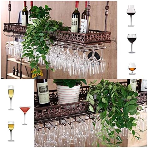 ALDEPO Wall-Mounted Wine Glass Rack 48 Glasses