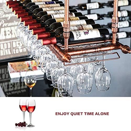 Metal Wall-Mounted Wine Rack with Adjustable Height