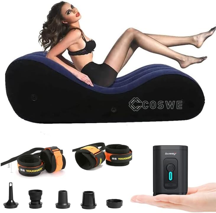 COSWE Wedge Pillow with Air Pump for Back and Leg Support