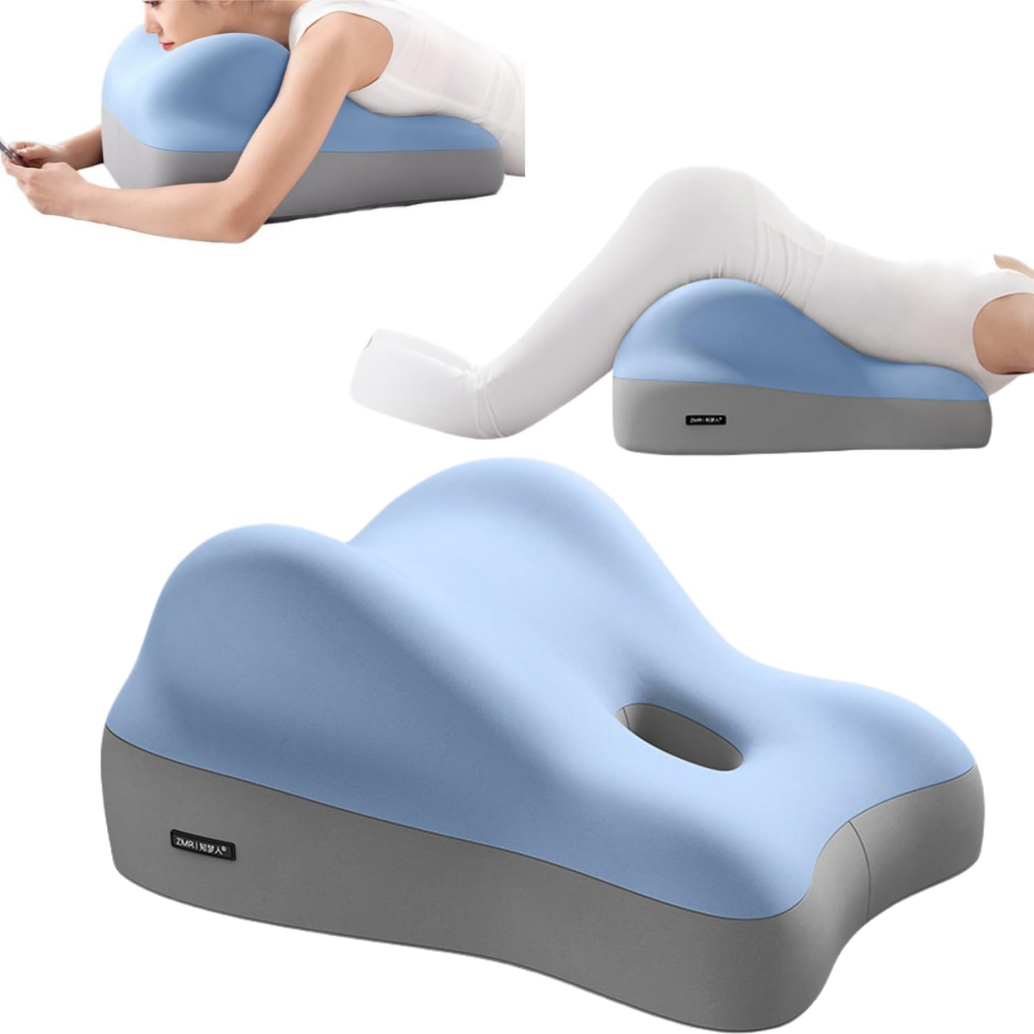 Memory Foam Wedge Pillow for Couples - Hip Elevation Back Support