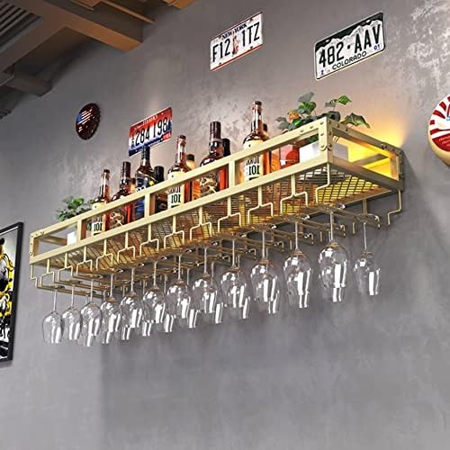 ZJDYDY Wall-Mounted Wine Rack with LED Light