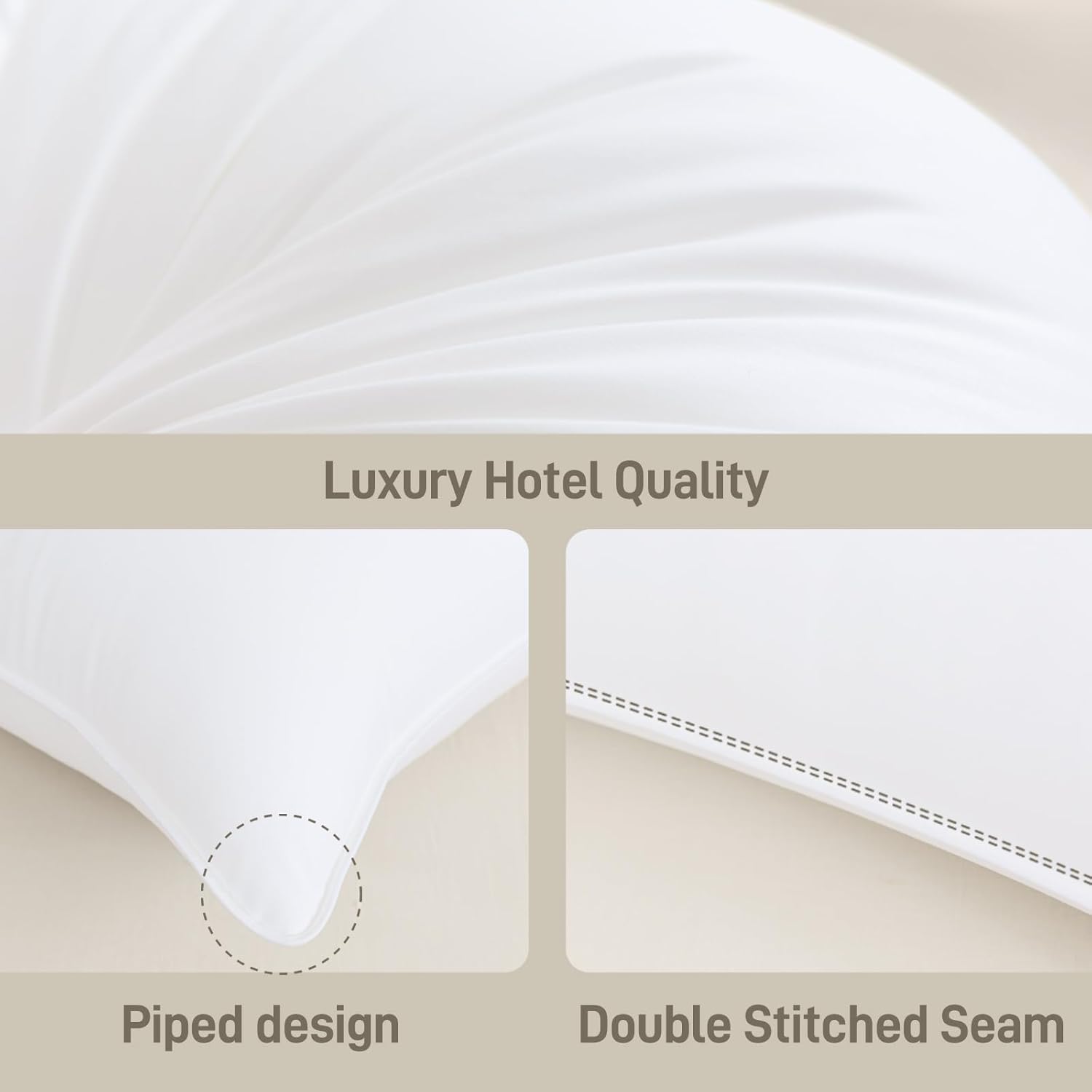 Aveallore Bamboo Viscose Down Alternative Pillow King Size