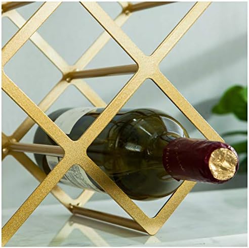 BOCbco Tabletop Wine Rack Holder 8 Bottles Rose Gold