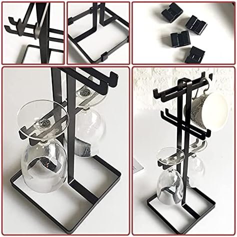 ALDEPO 6-Bottle Wine Rack with Goblet Holder