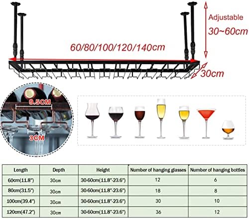 Suuim Hanging Wine Racks Ceiling-Type Holder