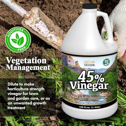 Natures Freedom 45 Vinegar 1 Gallon With Cleaning Guide