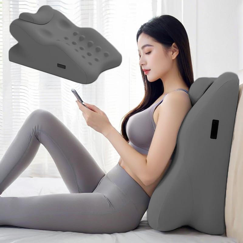Multi-Purpose Wedge Pillow with Massage Points for Couples and Maternity