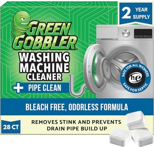 Green Gobbler Washing Machine Cleaner Tablets 28 Count