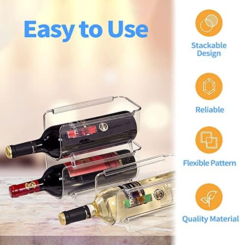 Sutekus 6 Pack Stackable Wine Bottle Holder