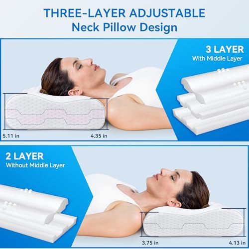 Zibroges Sandwich Cervical Pillow Queen Size