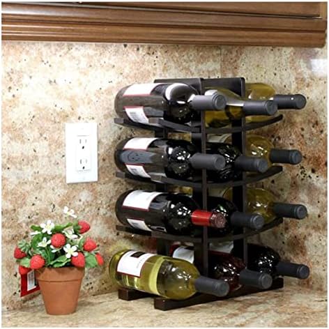 ALDEPO Dolphin Waves Wall-Mounted Wine Rack 12 Bottles