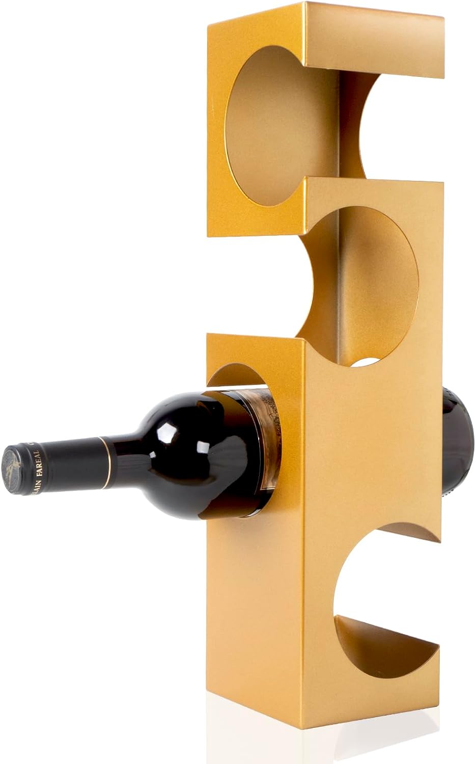 NETRCRHOM 4 Bottle Tabletop Wine Rack