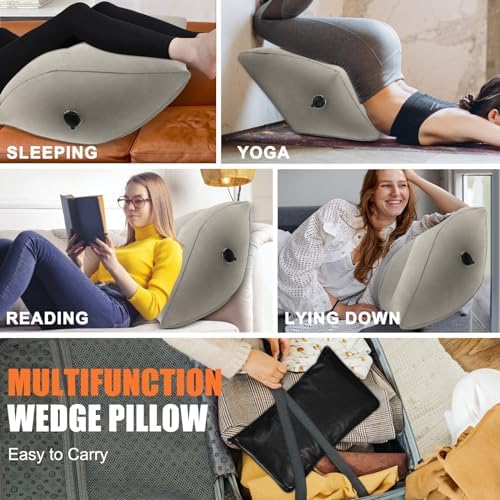 PNEUICALLY Inflatable Leg Elevation Pillow for Swelling and Back Pain Relief 1