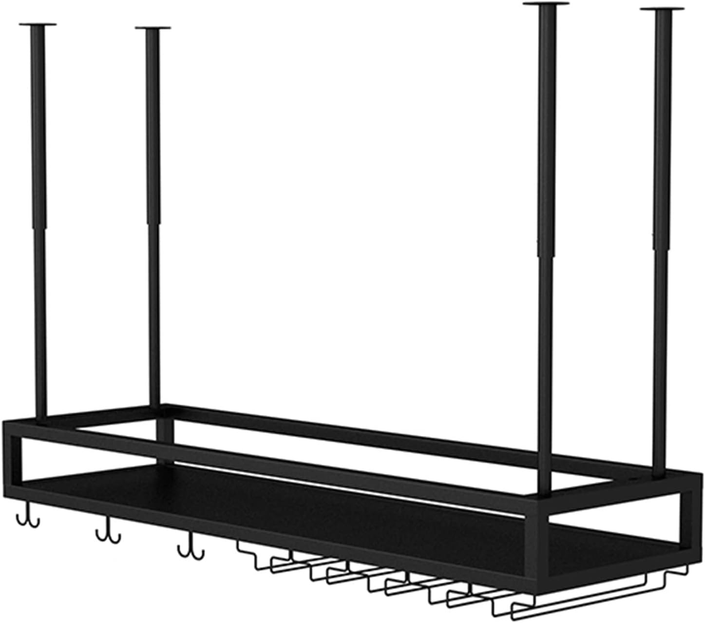 Suuim Adjustable Wine Glass Holder with Ceiling Mount