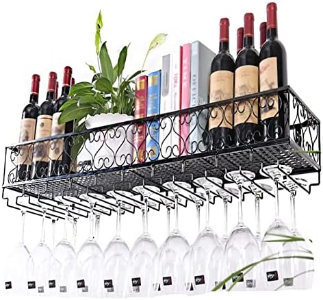 ALDEPO Wall-Mounted Wine Rack with Chrysanthemum Design