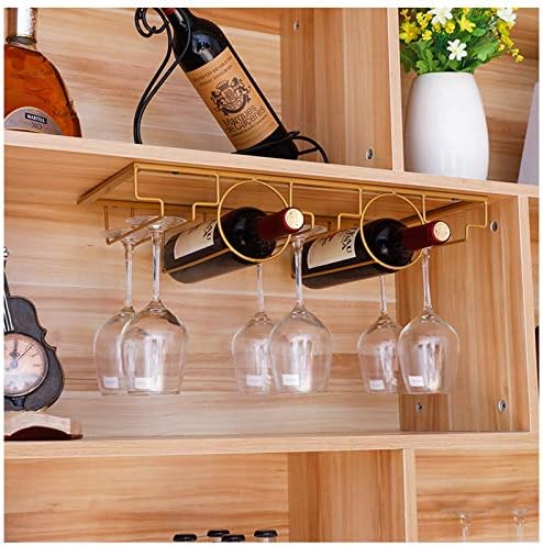 Elegant Wall-Mounted Wine Racks with Rose Gold Finish