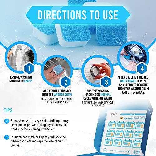 ACTIVE Cleaning Tablets Bundle - 48 Count for Yearly Use
