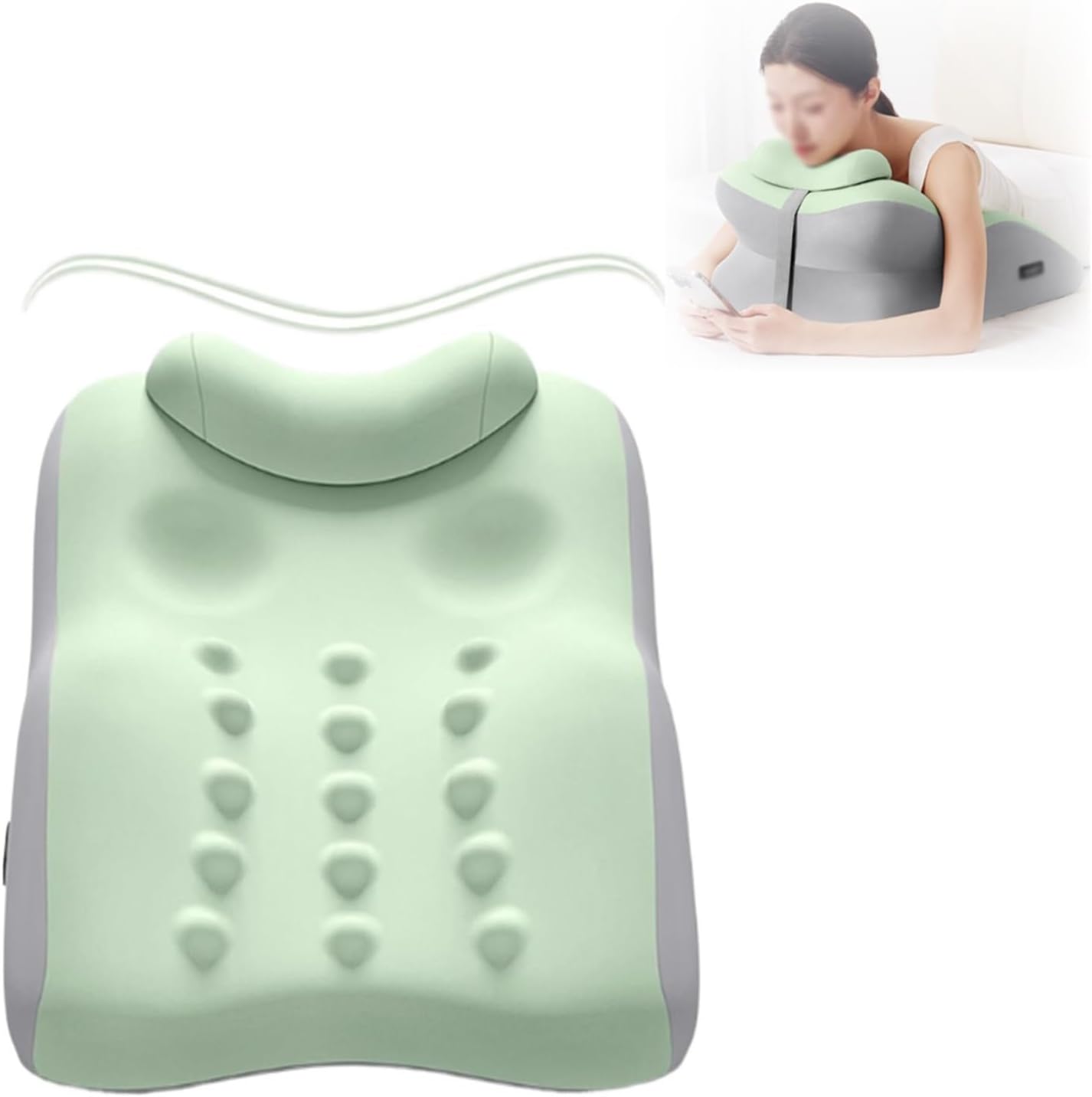 Prone Pillow with Removable Cover and Slow Rebound Foam