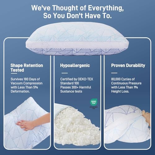 Caelorin Shredded Memory Foam Bamboo Viscose Pillow