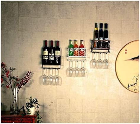 ALDEPO Red Copper Wall-Mounted Wine Rack