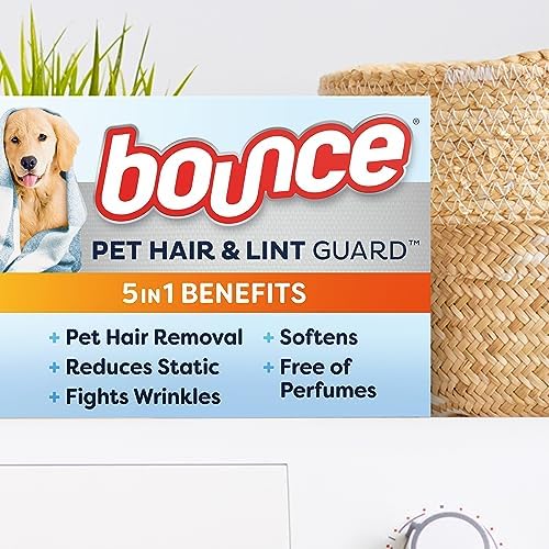Bounce Pet Hair and Lint Guard Mega Dryer Sheets 130 Count