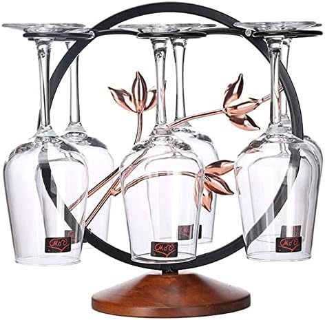 ALDEPO Tabletop Wine Rack with Wooden Base