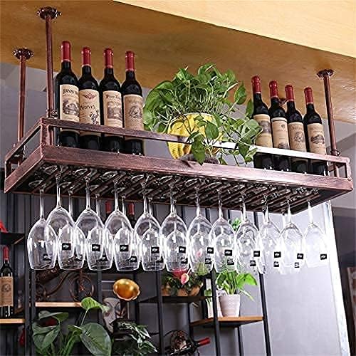 Vintage Rustic Wall-Mounted Wine Rack Metal