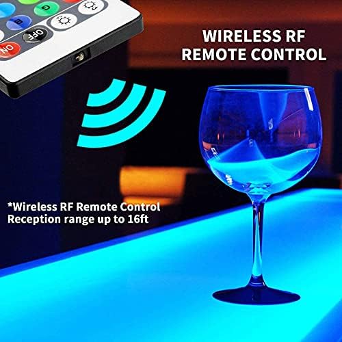 TOYOCC 1-Tier LED Liquor Shelf with Remote Control