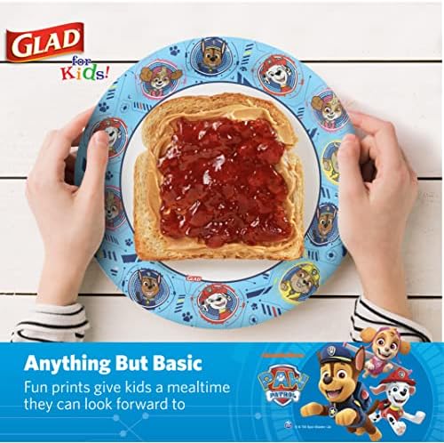 Glad Paw Patrol Paper Plates 7 Inch 20ct