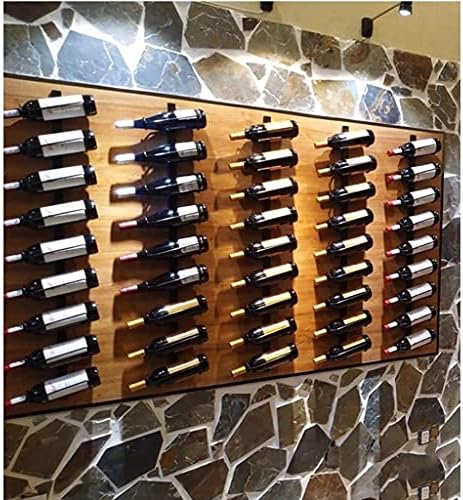 GAXQFEI Wall-Mounted Wine Rack Wrought Iron