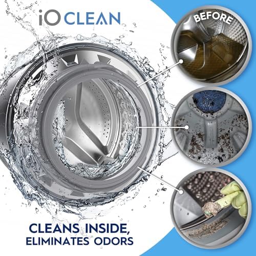 iO CLEAN Washing Machine Tablets 24 Pcs - Deep Clean and Descaler