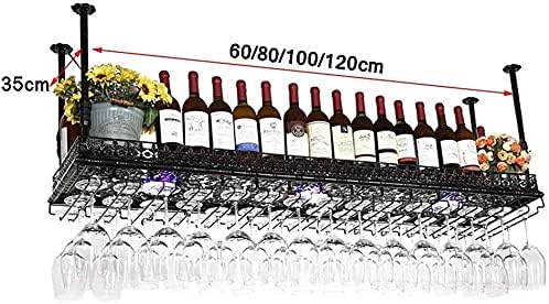 Generic Wall-Mounted Wine Rack with Glass Holder 1