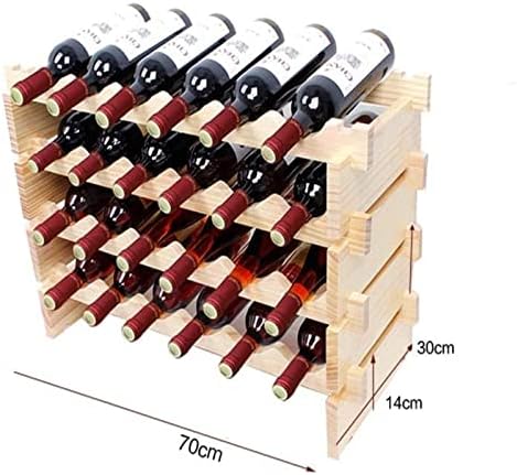 ALDEPO Wine Rack 312 Bottles Solid Wood Wrought Iron