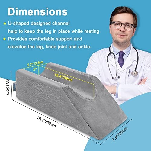 Zelen Leg Elevation Pillow for Post Surgery Recovery 1