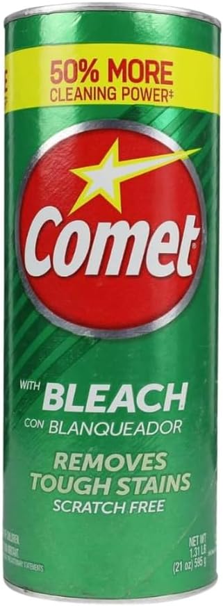 Spotless Sponge Comet Powder Cleanser 21 Oz Scratch-Free Cleaning Set