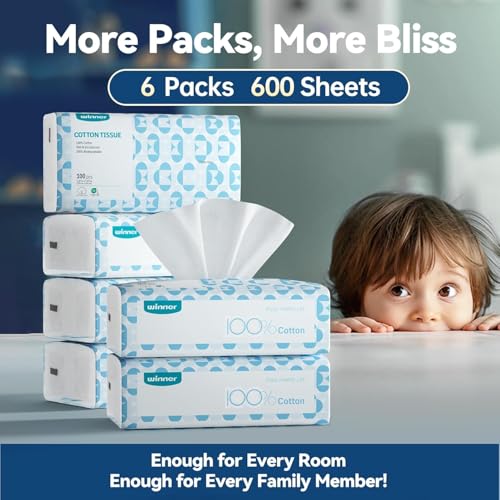 Winner Soft Face Towels 600 Ct 6 Pack 1