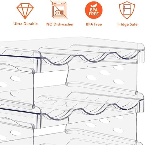 Baosia Stackable Wine Rack Organizer 4 Tiers 16 Bottles