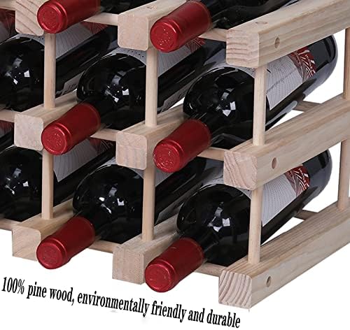 Guilai 16-Bottle Wood Wine Rack Cabinet