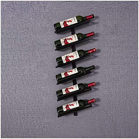 ALDEPO Wall-Mounted Wine Rack 6 Bottles - Dolphin Waves Design
