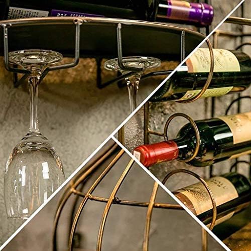 GAXQFEI Wall-Mounted Wine Rack with Bottle Holder